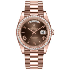 Rolex Day Date Everose Gold Swiss ETA Watch