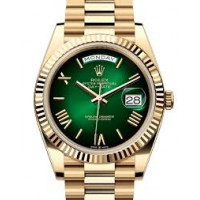 Rolex Day Date 40 Green Ombre Super Clone Watch | Rolex Day Date Latest Release | Ref.228235