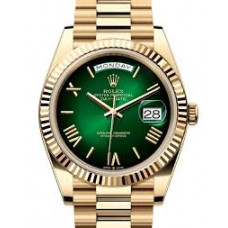 super clone rolex green ombre day date | rolex swiss eta