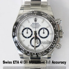 1:1 Rolex "Daytona Panda" 126500LN Super Clone 4131 Swiss ETA Movement Watch