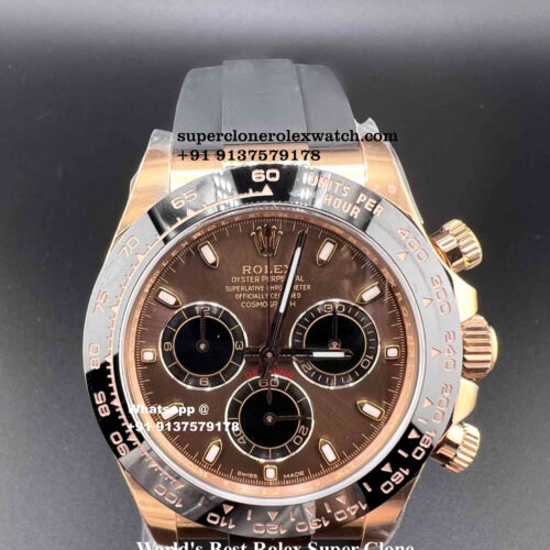 Rolex Daytona Chocolate Dial Oysterflex Super Clone | Swiss ETA 4131 | Cod