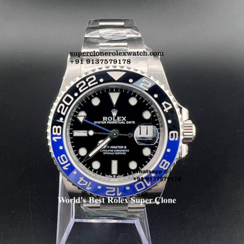 Rolex Batman GMT Master II Super Clone Watch Clean Factory Swiss ETA 3285 Movement