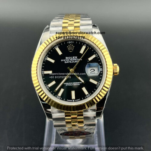 Rolex Black Index Datejust Super Clone Watch | Swiss Clone 3235 | COD