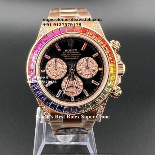 Rolex Daytona Rainbow Super Clone Watch | Swiss ETA 4130 | Ref.116595RBOW | COD