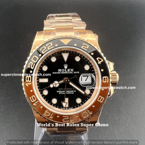 Rolex GMT Master II “Root Beer” Rose Gold Super Clone | COD