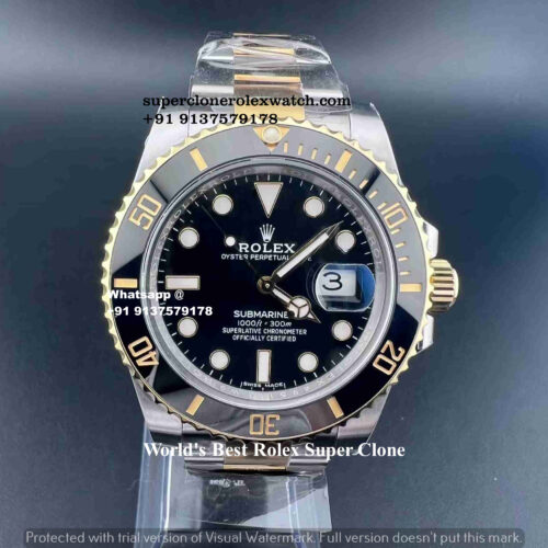 Rolex Submariner Two Tone 1:1 Super Clone Watch | Swiss ETA 3235 Movement | COD