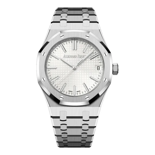 Audemars Piguet Royal Oak Ref. 15500ST.OO.1220ST.04 1:1 Super Clone Watch Silver-White "Grande Tapisserie" Dial