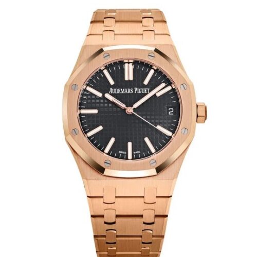 Audemars Piguet Royal Oak Ref. 15500OR 1:1 Super Clone Watch | Rose Gold Black