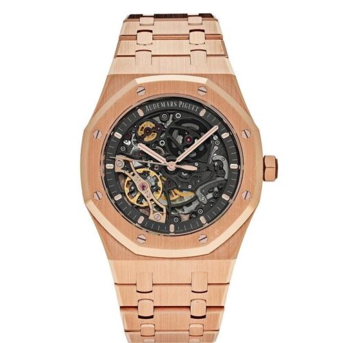 Audemars Piguet Royal Oak Openworked Skeleton Ref. 15407OR.OO.1220OR.01 1:1 Super Clone Watch | Rose Gold