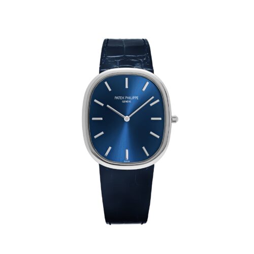 Patek Philippe Golden Ellipse 5738P-001 Platinum Blue Dial 1:1 Super Clone Watch