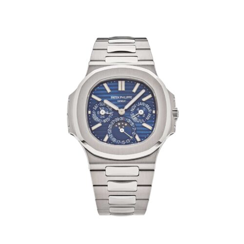 Patek Philippe Nautilus 5740/1G-001 Perpetual Calendar Moon Phases White Gold 1:1 Super Clone Watch