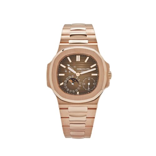 Patek Philippe Nautilus 5712/1R-001 Rose Gold Brown Dial Moon Phases 1:1 Super Clone Watch