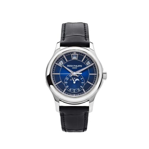 Patek Philippe Complications 5205G-013 Annual Calendar Moon Phases White Gold Blue Dial 1:1 Super Clone Watch
