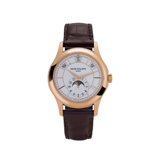 Patek Philippe Complications 5205R-001 Annual Calendar Moon Phases Rose Gold White Dial 1:1 Super Clone Watch