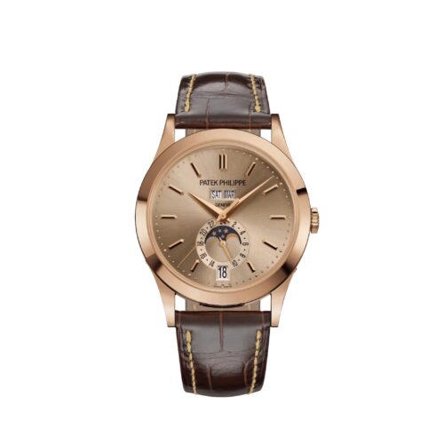 Patek Philippe Complications 5396R-016 Annual Calendar Moon Phases Rose Gold Sand Beige Dial 1:1 Super Clone Watch